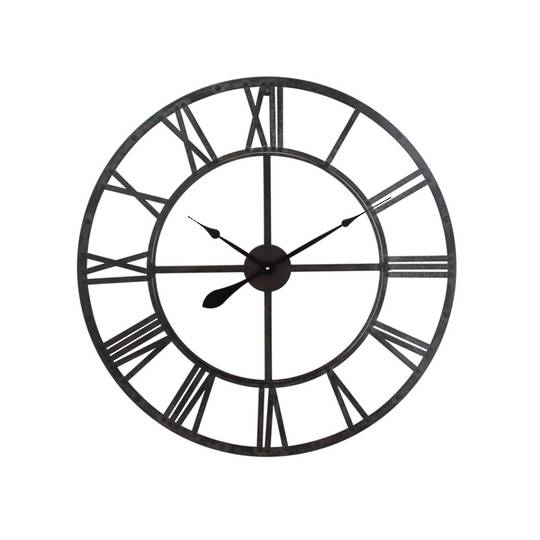 Iron Roman Numeral Clock 100cm